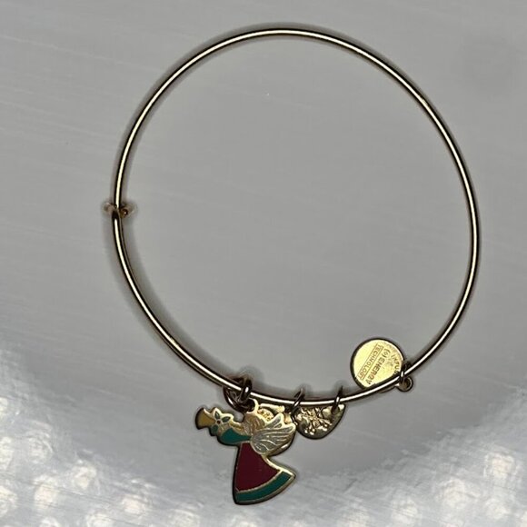 Alex and Ani Jewelry - Alex and Ani Color Infusion Holiday Angel Charm Bangle Bracelet